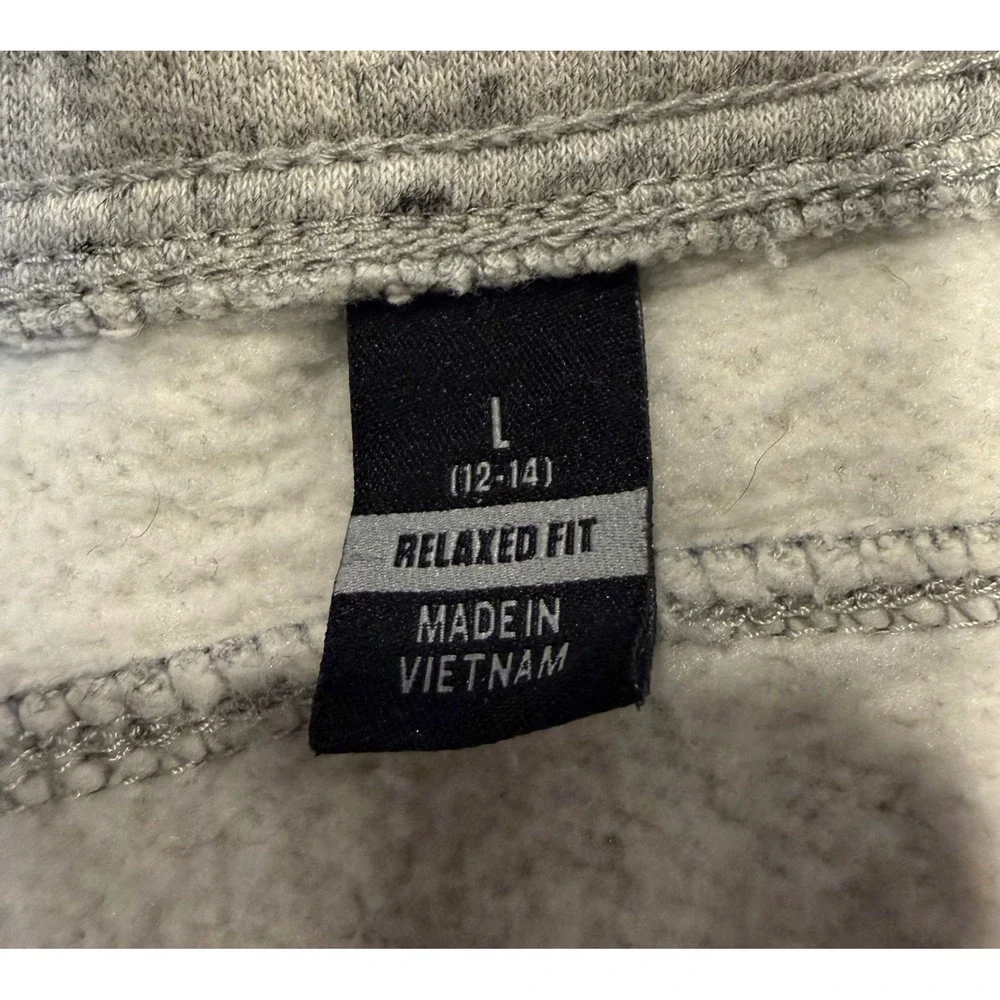 Carhartt Girls Relaxed Fit Fleece Jogger Sweatpants Heather Gray Size L 12-14